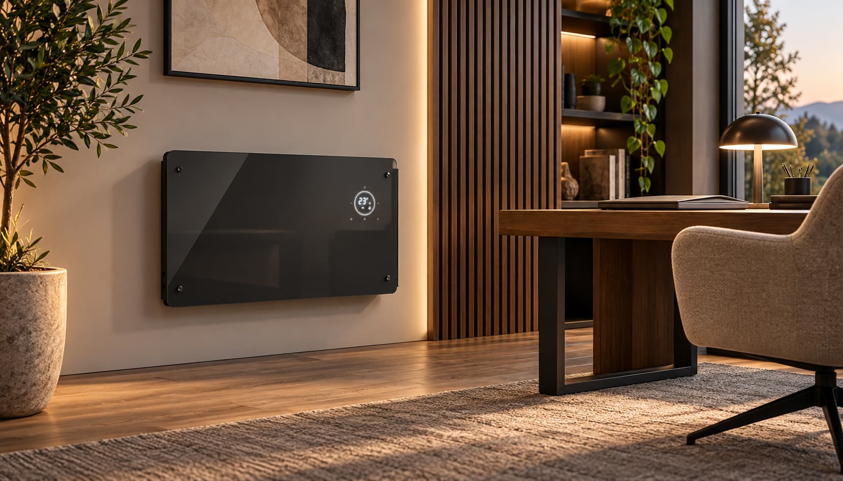 Olimpia Splendid Caleo Glass WiFi WiFi ir OS Home valdymas