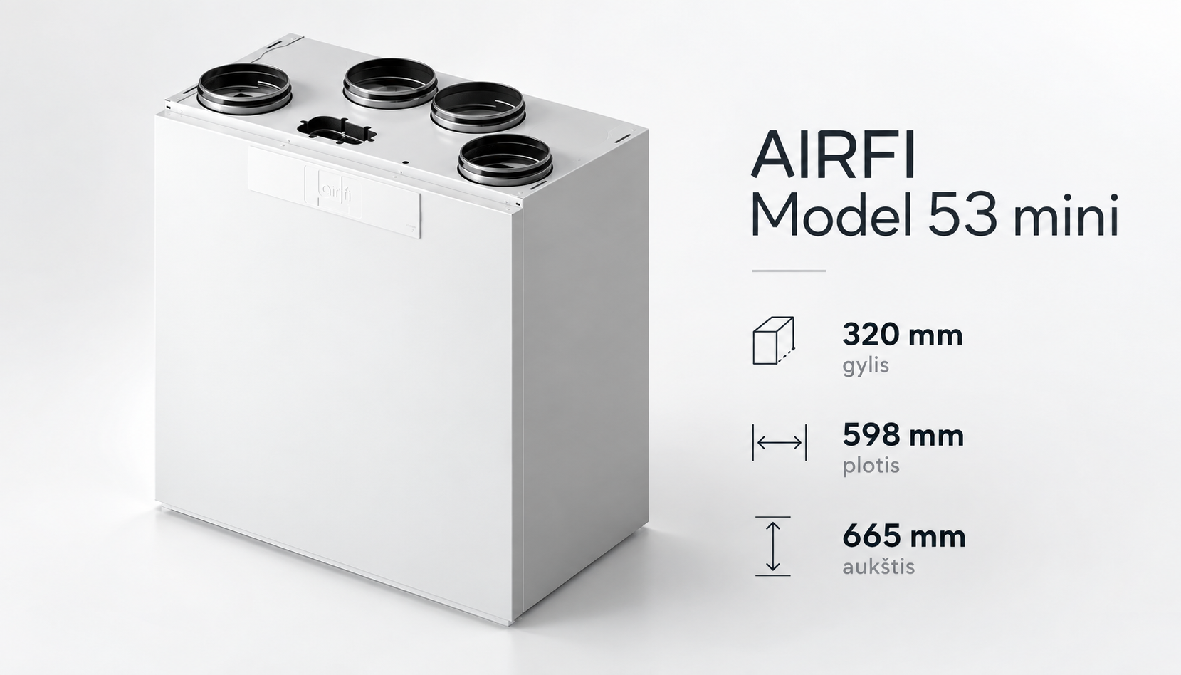 AIRFI Model 53 mini R ir L versijų palyginimas