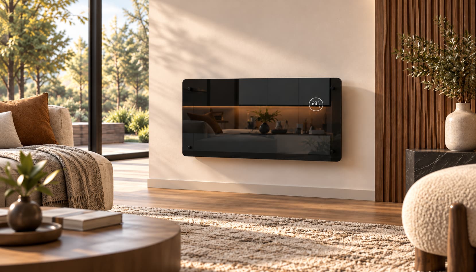 Olimpia Splendid Caleo Glass WiFi sieninis montavimas