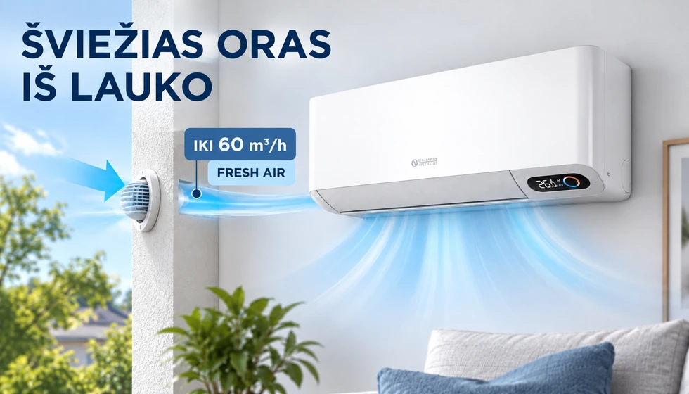 Alysea E Inverter 12 – Fresh Air lauko oro tiekimas