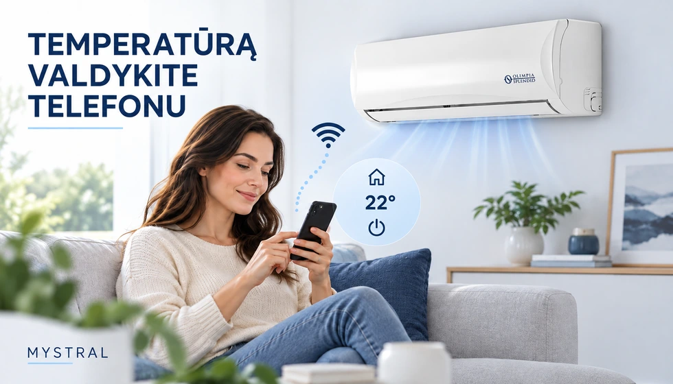 Mystral S1 E Inverter 18 WiFi – Valdymas telefonu