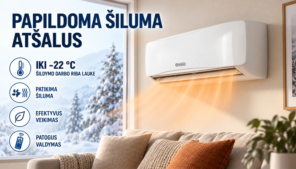 Alyas Pro E Inverter 9 – Šildymas šaltame klimate