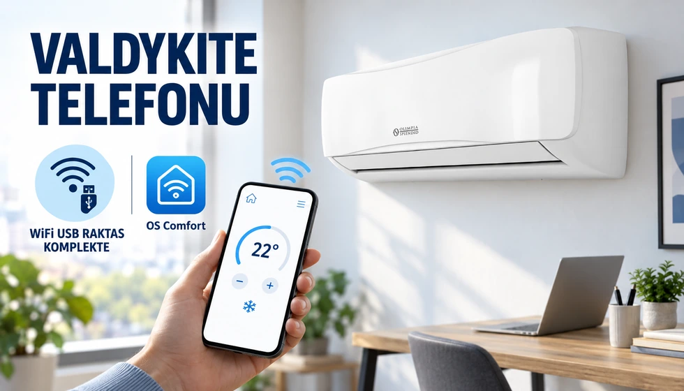 Alyas Pro E Inverter 9 – WiFi valdymo galimybė