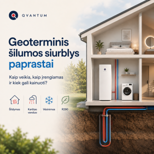 Geoterminis šilumos siurblys: kaip veikia, kaip įrengiamas ir kiek gali kainuoti?