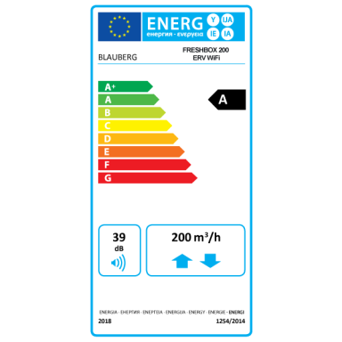 MINI REKUPERATORIUS BLAUBERG FRESHBOX E2-200 ERV WIFI