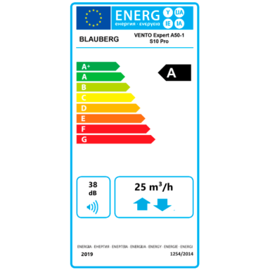 MINI REKUPERATORIUS BLAUBERG VENTO EXPERT A50-1 PRO V.3 BLK